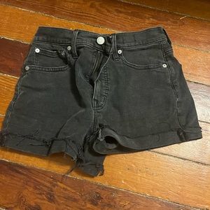Black madewell jean shorts